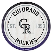 WinCraft Colorado Rockies 14" Established Year Circular Wood Sign