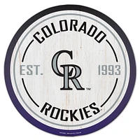 WinCraft Colorado Rockies 14" Established Year Circular Wood Sign