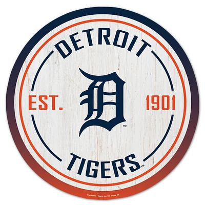 WinCraft Detroit Tigers 14" Established Year Circular Wood Sign