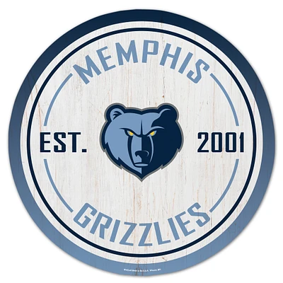 WinCraft Memphis Grizzlies 14" Established Year Circular Wood Sign