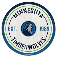WinCraft Minnesota Timberwolves 14" Established Year Circular Wood Sign
