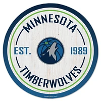 WinCraft Minnesota Timberwolves 14" Established Year Circular Wood Sign