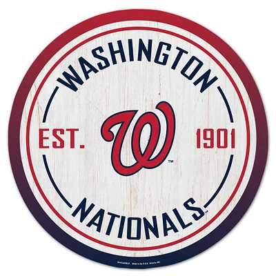 WinCraft Washington Nationals 14" Established Year Circular Wood Sign