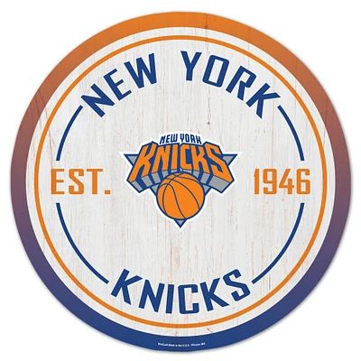 WinCraft New York Knicks 14" Established Year Circular Wood Sign