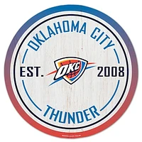 WinCraft Oklahoma City Thunder 14" Established Year Circular Wood Sign
