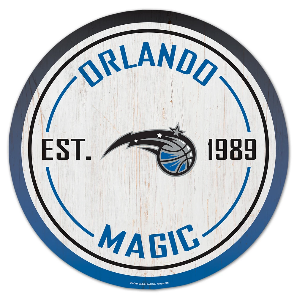WinCraft Orlando Magic 14" Established Year Circular Wood Sign