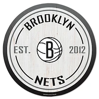 WinCraft Brooklyn Nets 14" Established Year Circular Wood Sign