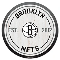 WinCraft Brooklyn Nets 14" Established Year Circular Wood Sign