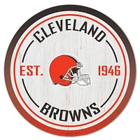 WinCraft Cleveland Browns 14" Established Year Circular Wood Sign