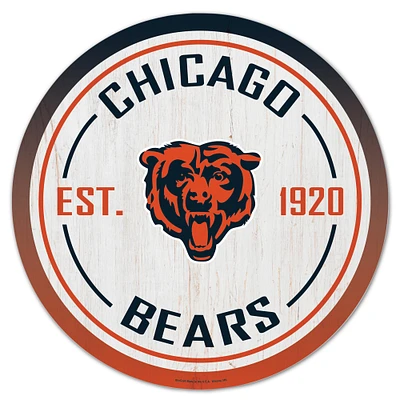 WinCraft Chicago Bears 14" Established Year Circular Wood Sign
