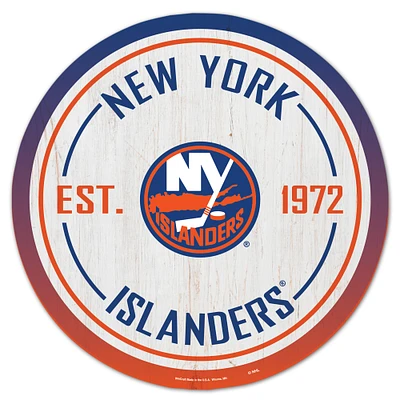 WinCraft New York Islanders 14" Established Year Circular Wood Sign