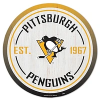 WinCraft Pittsburgh Penguins 14" Established Year Circular Wood Sign