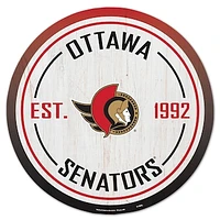 WinCraft Ottawa Senators 14" Established Year Circular Wood Sign