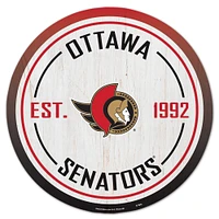 WinCraft Ottawa Senators 14" Established Year Circular Wood Sign
