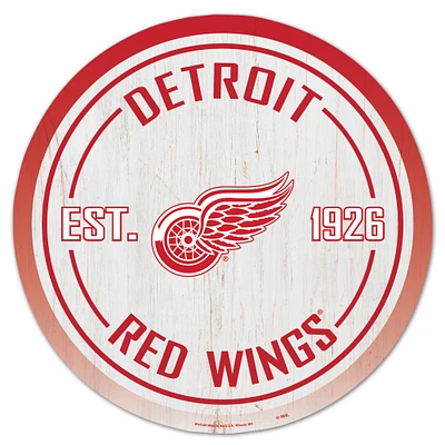 WinCraft Detroit Red Wings 14" Established Year Circular Wood Sign