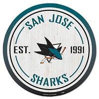 WinCraft San Jose Sharks 14" Established Year Circular Wood Sign