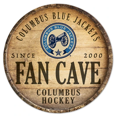 WinCraft Columbus Blue Jackets 14" Fan Cave Circular Wood Sign