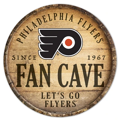 WinCraft Philadelphia Flyers 14" Fan Cave Circular Wood Sign