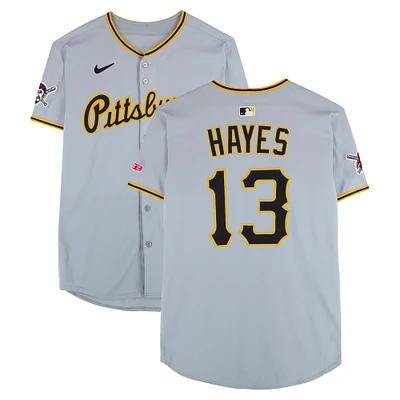 Ke'Bryan Hayes Pittsburgh Pirates Game-Used #13 Gray Nike Jersey vs. Los Angeles Angels on April 23, 2025