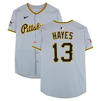 Ke'Bryan Hayes Pittsburgh Pirates Game-Used #13 Gray Nike Jersey vs. Los Angeles Angels on April 23, 2025