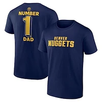 Men's Navy Denver Nuggets #1 Dad Jersey T-Shirt
