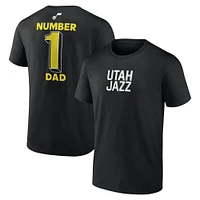 Men's Black Utah Jazz #1 Dad Jersey T-Shirt