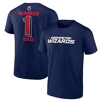 Men's Navy Washington Wizards #1 Dad Jersey T-Shirt