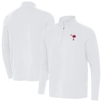 Men's Antigua Clemson Tigers Palmetto Series Intent Quarter-Zip Pullover