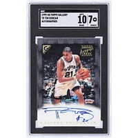 Tim Duncan San Antonio Spurs Autographed 1999-00 Topps Gallery #TD SGC Authenticated 7/10 Card