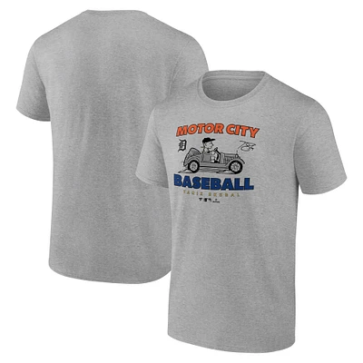 Men's Tarik Skubal Heather Gray Detroit Tigers Motor City Baseball T-Shirt