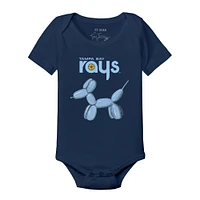 Infant Tiny Turnip Navy Tampa Bay Rays Balloon Dog Bodysuit