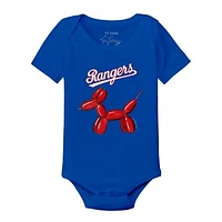 Infant Tiny Turnip Royal Texas Rangers Balloon Dog Bodysuit