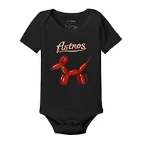 Infant Tiny Turnip Black Houston Astros Balloon Dog Bodysuit
