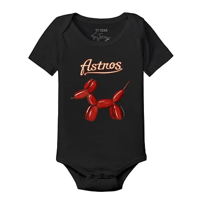 Infant Tiny Turnip Black Houston Astros Balloon Dog Bodysuit