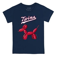 Infant Tiny Turnip Navy Minnesota Twins Balloon Dog T-Shirt