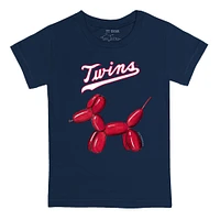 Infant Tiny Turnip Navy Minnesota Twins Balloon Dog T-Shirt