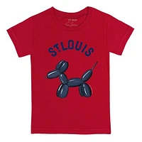 Toddler Tiny Turnip Red St. Louis Cardinals Balloon Dog T-Shirt