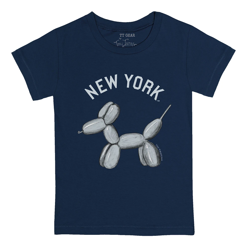 Youth Tiny Turnip Navy New York Yankees Balloon Dog T-Shirt