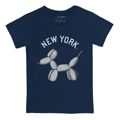 Youth Tiny Turnip Navy New York Yankees Balloon Dog T-Shirt