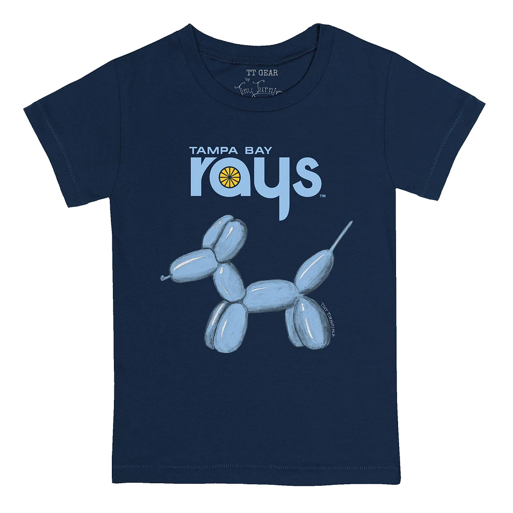 Youth Tiny Turnip Navy Tampa Bay Rays Balloon Dog T-Shirt