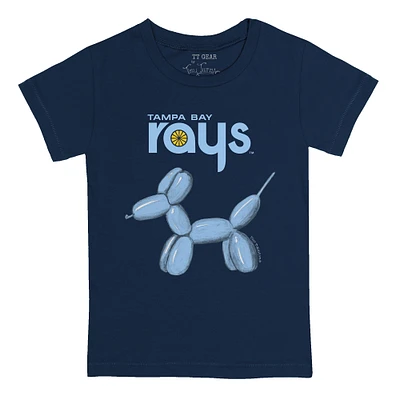 Youth Tiny Turnip Navy Tampa Bay Rays Balloon Dog T-Shirt