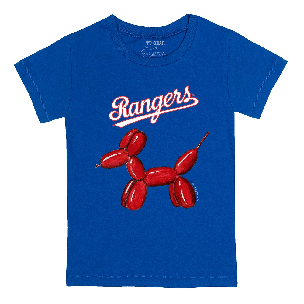 Youth Tiny Turnip Royal Texas Rangers Balloon Dog T-Shirt