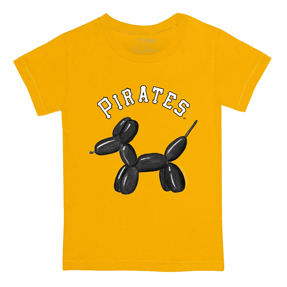 Youth Tiny Turnip Gold Pittsburgh Pirates Balloon Dog T-Shirt
