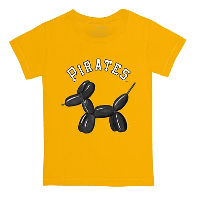Youth Tiny Turnip Gold Pittsburgh Pirates Balloon Dog T-Shirt