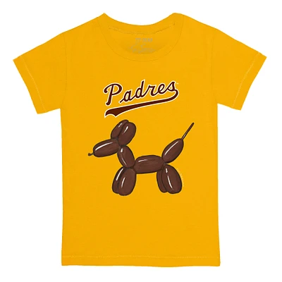 Youth Tiny Turnip Gold San Diego Padres Balloon Dog T-Shirt