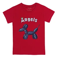 Youth Tiny Turnip Red Los Angeles Angels Balloon Dog T-Shirt