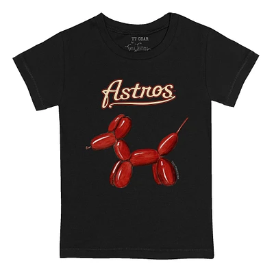 Youth Tiny Turnip Black Houston Astros Balloon Dog T-Shirt