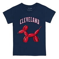 Youth Tiny Turnip Navy Cleveland Guardians Balloon Dog T-Shirt