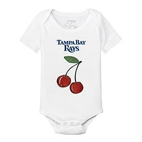 Infant Tiny Turnip White Tampa Bay Rays Cherries Bodysuit