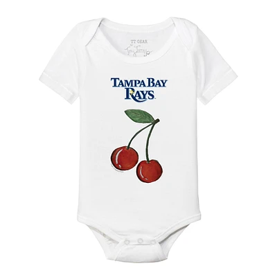 Infant Tiny Turnip White Tampa Bay Rays Cherries Bodysuit
